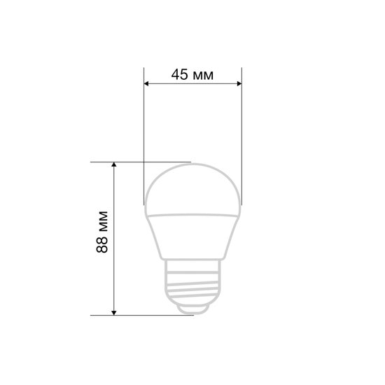 Светодиодная лампочка Rexant Шарик (GL) 11,5Вт E27 1093Лм 2700K теплый свет 604-043