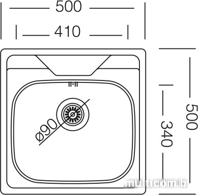 Кухонная мойка Kromevye EC 176 D