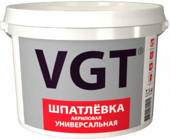 Шпатлевка VGT Универсальная для наружных и внутренних работ (3.6 кг)