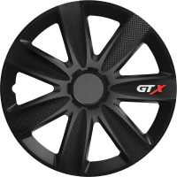 Набор колпаков на диски Versaco GTX 14" 14GTXCARBONB (4шт, черный карбон)