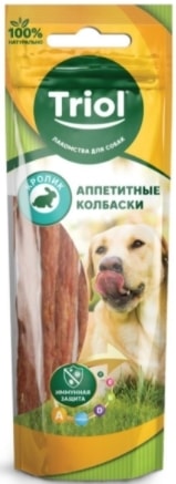 Лакомство для собак Triol Колбаски из кролика (40 г)