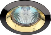 Точечный светильник ЭРА KL29 А GU/G (черный металл/золотистый)