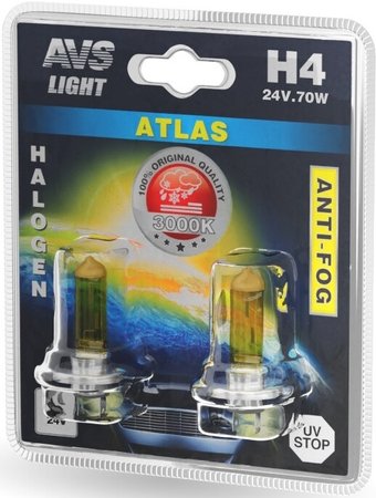 AVS H4 Atlas Anti-Fog A78629S 2шт