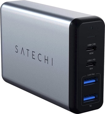 Сетевое зарядное Satechi 75W Dual Type-C Travel Charger (американская вилка)