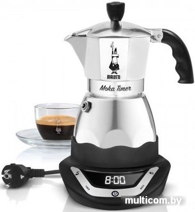 Гейзерная кофеварка Bialetti Moka Timer (6 порций)