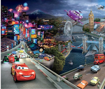 Фотообои Citydecor Тачки с защитным покрытием 300x254