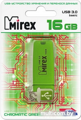 USB Flash Mirex CHROMATIC GREEN 16GB (13600-FM3CGN16)