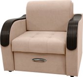 Кресло Сириус Лидер-1 ППУ 105x110 (Eva 33 велюр светло-коричневый)