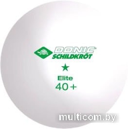 Мяч для настольного тенниса Donic Schildkrot Elite 40+ (белый, 1 звезда, 6 шт.)