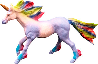 Фигурка Masai Mara Мир фэнтези. Фиолетовый единорог с цветной гривой MM206-438