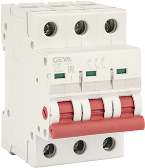 Выключатель нагрузки GEYA 3P 125А 12кА GYH83P125