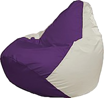 Кресло-мешок Flagman Груша Мега Super Г5.1-36 (фиолетовый/белый)