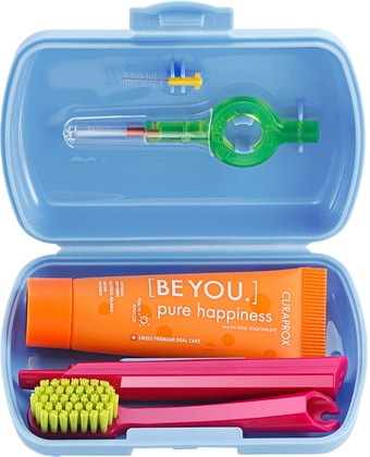 Набор Curaprox BE YOU в голубом боксе