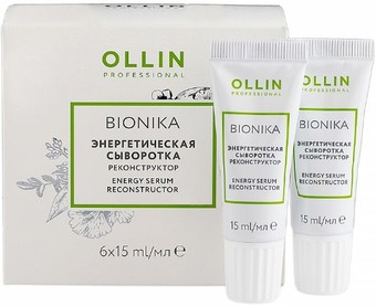 Сыворотка Ollin Professional BioNika Реконструктор энергетическая 6x15 мл