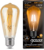 Светодиодная лампа Gauss E27 6Вт 2400К [102802006]