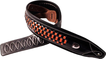 Ремень для гитары Soldier STPGL0614 (черный/желтый)