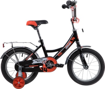 Детский велосипед Novatrack Urban 14 143URBAN.BK20 (черный/красный, 2020)