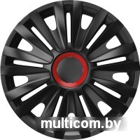 Набор колпаков на диски Versaco Royal R15 RR 15" 15ROYALRRB (4 шт, черный/красный)