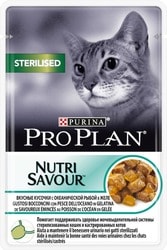 Корм для кошек Pro Plan Nutrisavour Sterilised с океанической рыбой в желе 0.085 кг