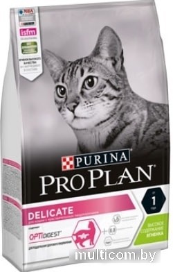 Сухой корм для кошек Pro Plan Delicate Adult с чувствительным пищеварением с ягненком 3 кг