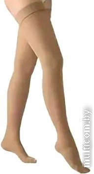 Чулки компрессионные Aries Avicenum 140 плотные с резинкой и закрытым носком 8001 (S, normal)