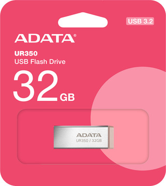 USB Flash ADATA UR350 32GB UR350-32G-RSR/BG (серебристый/коричневый)