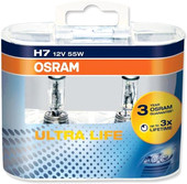 Галогенная лампа Osram H7 Ultra Life 2шт [64210ULT-HCB]