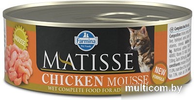 Корм для кошек Farmina Matisse Chicken Mousse 0.085 кг