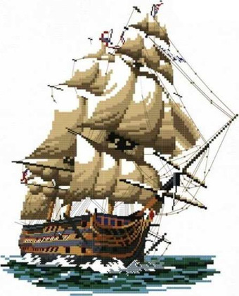 Набор для вышивания Белоснежка Корабль Виктория 1001-14