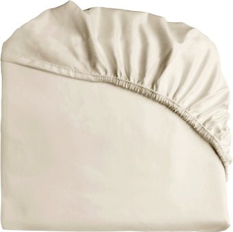 Постельное белье Primavelle 90х200 сатин Luxe на резинке 114311429-crL11 (экрю)