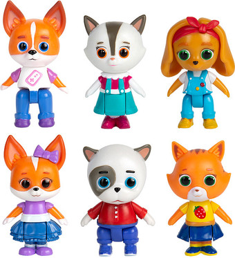 Набор фигурок Кошечки-Собачки 6 героев 39224