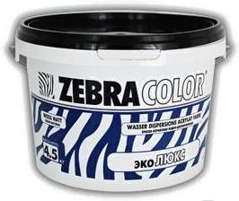 Краска Zebracolor Эко Люкс 30кг (белый)