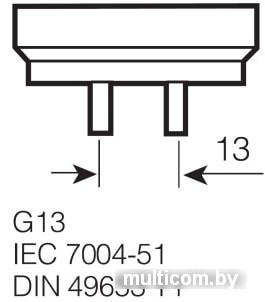 Светодиодная лампа Osram L G13 58 Вт 4000 К