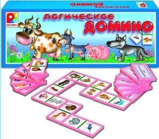 Развивающая игрушка Радуга Логическое домино Животные С-534