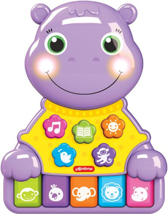 Развивающая игрушка Азбукварик Бегемотик Музыкальные зверята 4680019286075
