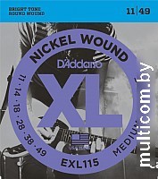Струны для гитары D'Addario EXL-115