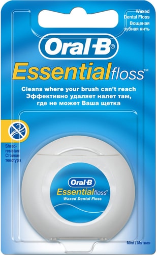 Зубная нить Oral-B Essential Floss Вощеная 50 м