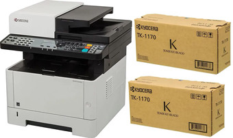 МФУ Kyocera Mita ECOSYS M2040dn + 2 дополнительных картриджа TK-1170)