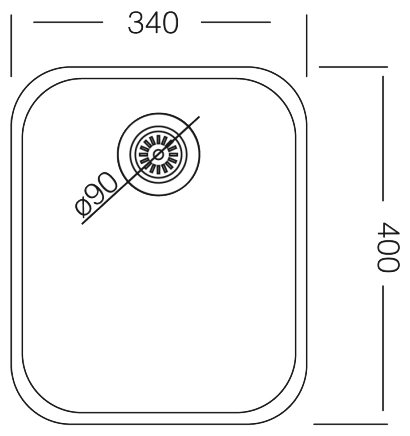 Врезная кухонная мойка Kromevye Undermount EX005