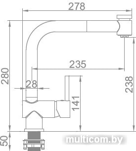 Смеситель Ledeme L6055