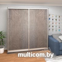 Шкаф-купе Кортекс-мебель Сенатор ШК12-45 Классика ДСП (береза/белый)