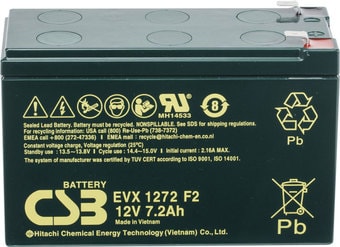 Аккумулятор для ИБП CSB EVX1272 F2 (12В/7.2 А&middot;ч)