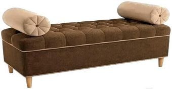 Банкетка Mebelico Глория 1 микровельвет коричневый