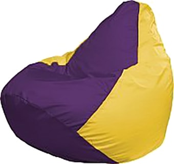 Кресло-мешок Flagman Груша Мега Super Г5.1-35 (фиолетовый/желтый)