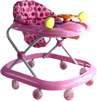 Ходунки Farfello 5020 (розовый/круги)