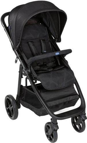 Коляска прогулочная «книга» Chicco Multiride (jet black)