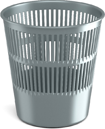 Корзина для бумаг Erich Krause Classic 9 л 55937 (серебряный)