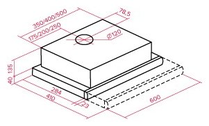 Встраиваемая вытяжка TEKA LS 60 WHITE