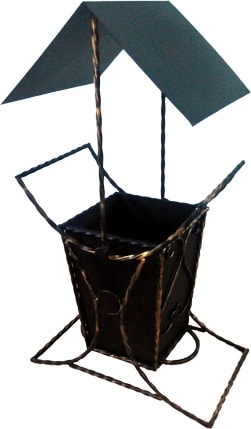 Уличная урна Станкоинструмент №2 (с крышей)