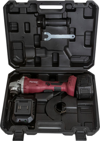 Угловая шлифмашина Pioneer Tools Master AG-M20V-125-01B USP (с 1-им АКБ, кейс)